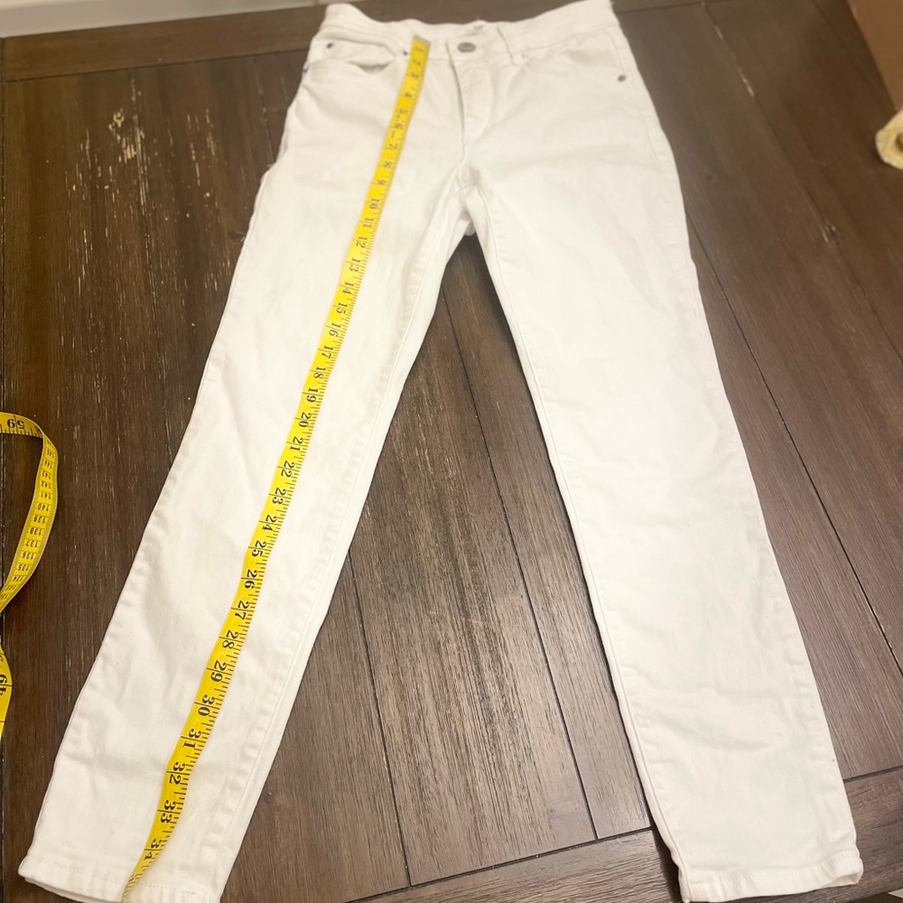 Sts blue size 26 right ley high rise white denim jeans